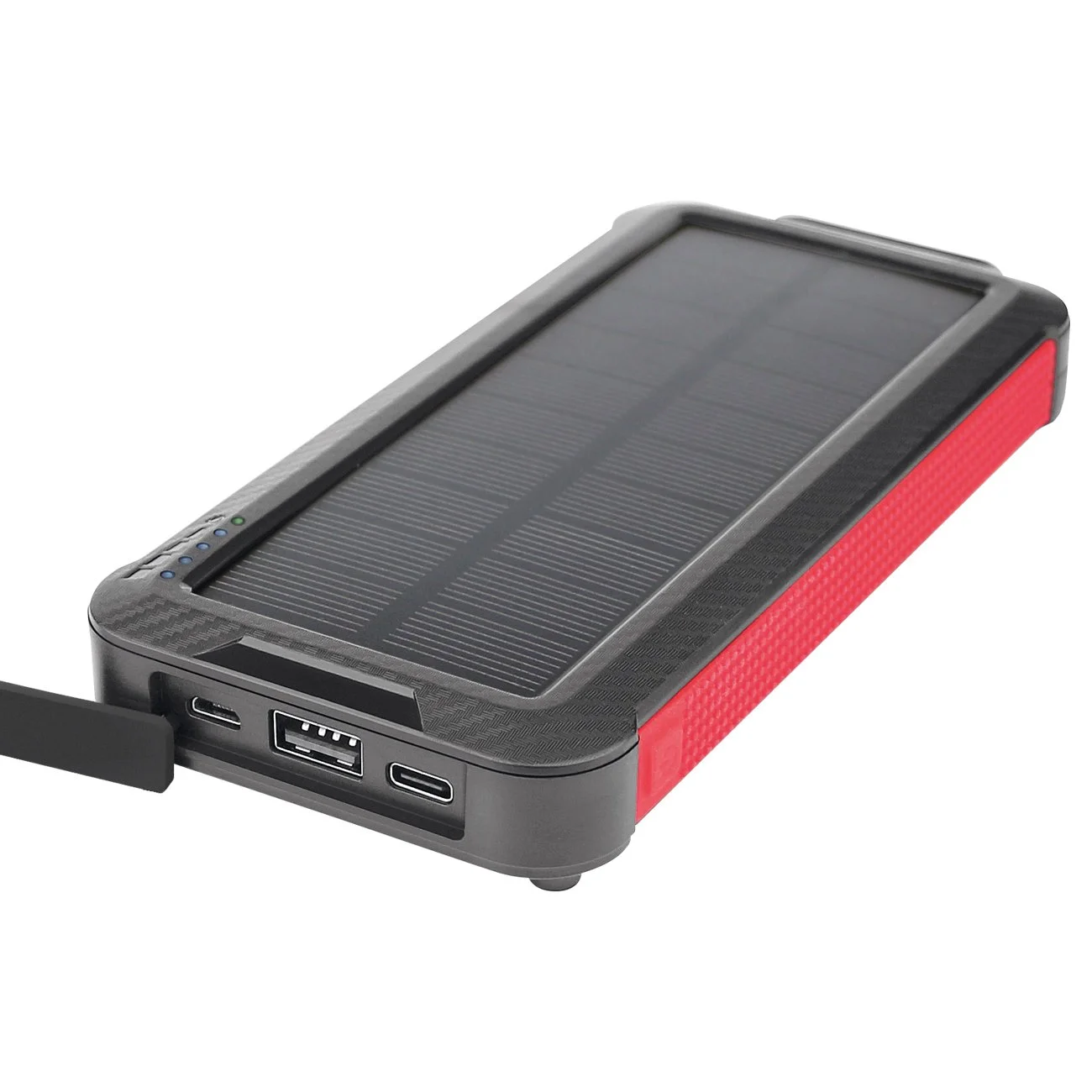 DAVLED LED-Taschenlampe Mit Powerbank – 10 W, Solar-Ladefunktion, 4000 MAh, 800 Lumen, Typ-C Ladung
