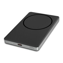 Fontastic Power Bank Mag5.0 Kabellose Ladefunktion 5000mAh Magnetisch - MagSafe komp. Typ-C PD 20W sw