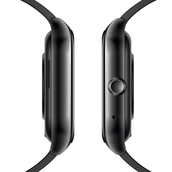 Timor Smartwatch mit 2,01“ Display BT Call schwarz Musiksteuerung, Split Screen, Wechsel-Uhrenarmband