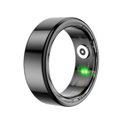 Fontastic Smart Ring Fitness Gesundheitstracker#12 Lange Akkulaufzeit, 5ATM, Ringschatulle, Schwarz