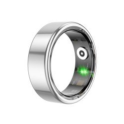 Fontastic Smart Ring Fitness Gesundheitstracker #8 Lange Akkulaufzeit, 5ATM, Ringschatulle, Silber