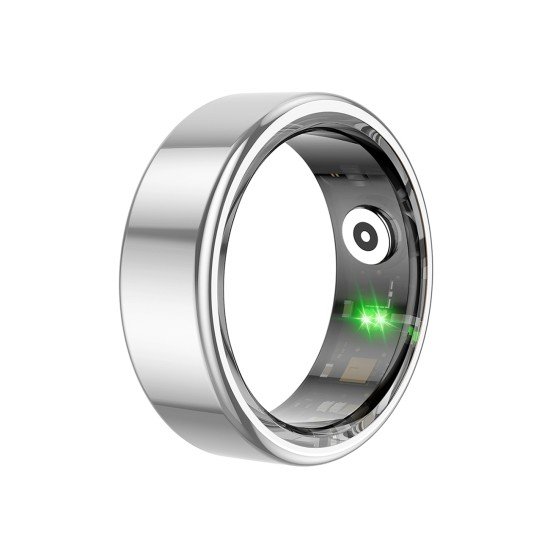 Fontastic Smart Ring Fitness Gesundheitstracker #9 Lange Akkulaufzeit, 5ATM, Ringschatulle, Silber Fontastic Smart Ring Fitness Gesundheitstracker #9 Lange Akkulaufzeit, 5ATM, Ringschatulle, Silber