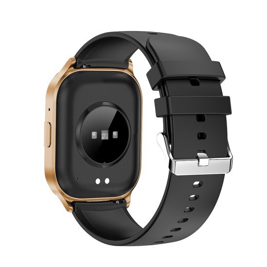 Mento AMOLED Smartwatch mit 2.01“ Display gold BT Call, NFC, Musik & Kamera Steuerung, IP67