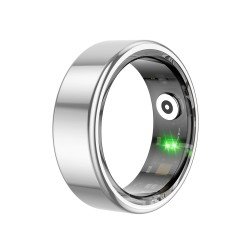 Fontastic Smart Ring Fitness Gesundheitstracker#10 Lange Akkulaufzeit, 5ATM, Ringschatulle, Silber