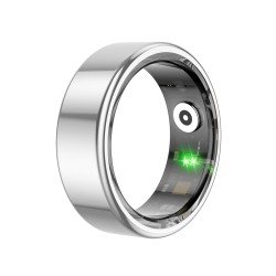 Fontastic Smart Ring Fitness Gesundheitstracker#11 Lange Akkulaufzeit, 5ATM, Ringschatulle, Silber