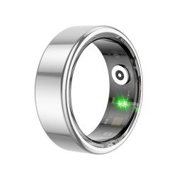 Fontastic Smart Ring Fitness Gesundheitstracker#12 Lange Akkulaufzeit, 5ATM, Ringschatulle, Silber