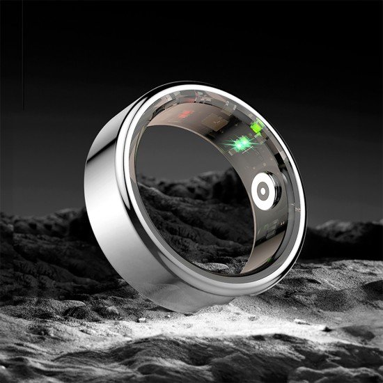 Fontastic Smart Ring Fitness Gesundheitstracker#12 Lange Akkulaufzeit, 5ATM, Ringschatulle, Silber Fontastic Smart Ring Fitness Gesundheitstracker#12 Lange Akkulaufzeit, 5ATM, Ringschatulle, Silber