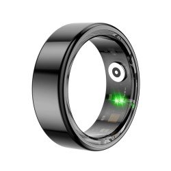 Fontastic Smart Ring Fitness Gesundheitstracker#13 Lange Akkulaufzeit, 5ATM, Ringschatulle, Schwarz