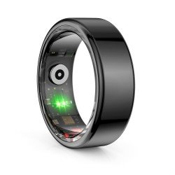Fontastic Smart Ring Fitness Gesundheitstracker#13 Lange Akkulaufzeit, 5ATM, Ringschatulle, Schwarz