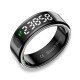 Fontastic Smart Ring mit Display Fyri DIVO Gr.9 sw Fitness- u. Gesundheitstracker, Lange Akkulaufzeit