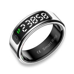 Fontastic Smart Ring mit Display Fyri DIVO Gr.9 sl Fitness- u. Gesundheitstracker, Lange Akkulaufzeit