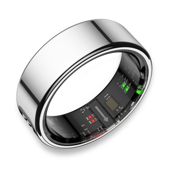 Fontastic Smart Ring with display Fyri DIVO size 9 Fitness & health tracker long battery life silver Fontastic Smart Ring with display Fyri DIVO size 9 Fitness & health tracker long battery life silver