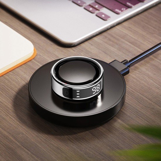 Fontastic Smart Ring mit Display Fyri DIVO Gr10 sl Fitness- u. Gesundheitstracker, Lange Akkulaufzeit