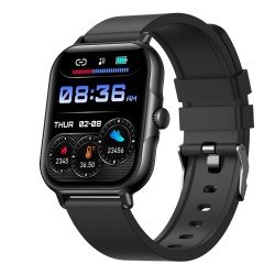 Fontastic Smartwatch Nexo 1.83“ Display, schwarz Herzfrequenz, Freisprechfunktion, Musik Steuerung