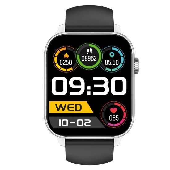 Fontastic GPS Smartwatch Loca 1.85” Display silver GPS & Vital Tracking, Compass, Hands-free Function
