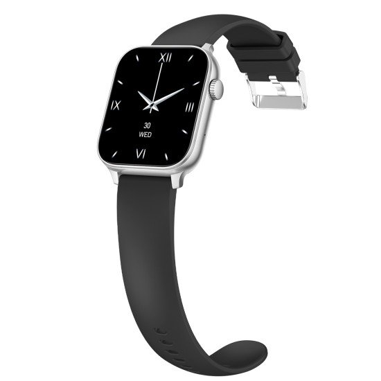 Fontastic GPS Smartwatch Loca 1.85” Display silver GPS & Vital Tracking, Compass, Hands-free Function