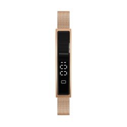Fontastic Smart-Armband &ndash; stylisches Fitnessband elegant wie Schmuck, Display, Metallband gold