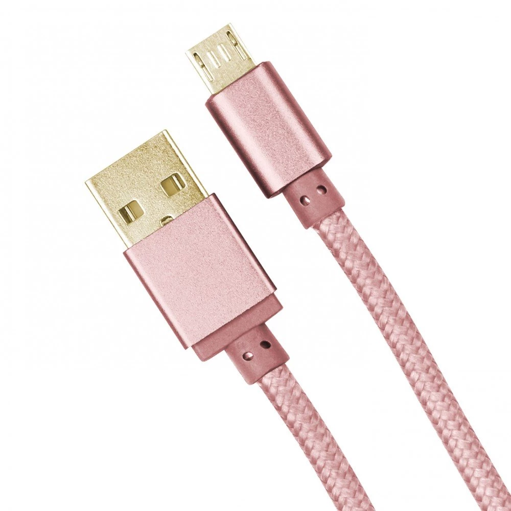 Datenkabel Elox MicroUSB 1m Rosegold